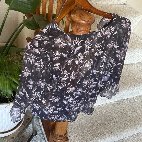 Jones New York Flora Silk y2k 90s Blouse - Picture 7 of 14